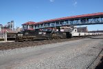 NS 4505 and 4348 take a string of covered hoppers west